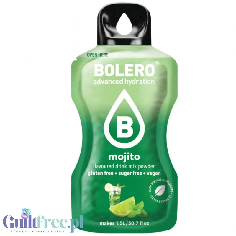 Bolero Drink Mojito 9g - napój w saszetce bez cukru ze stewią, Mojito