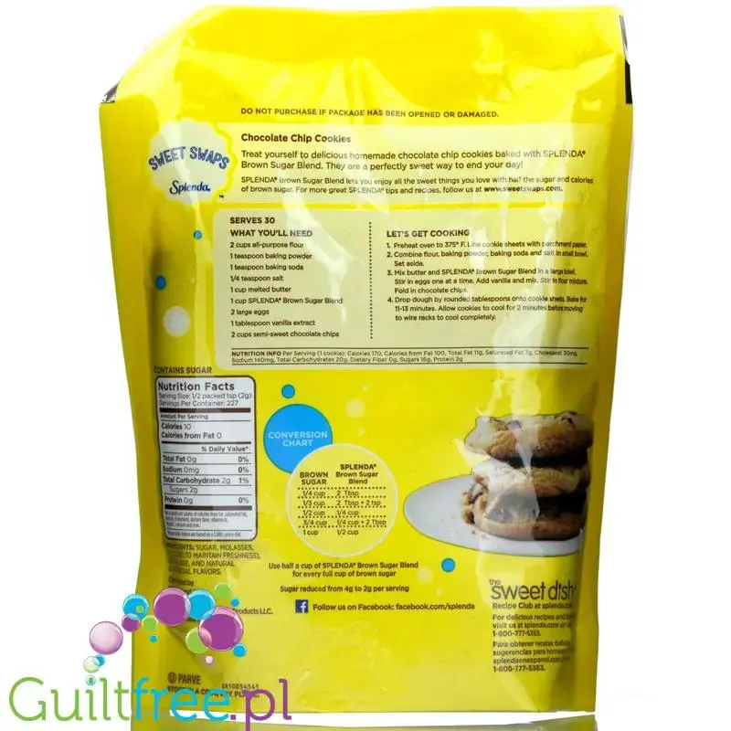 Splenda Brown Sugar Blend - mieszanka słodząca z sukralozą i brązowym cukrem
