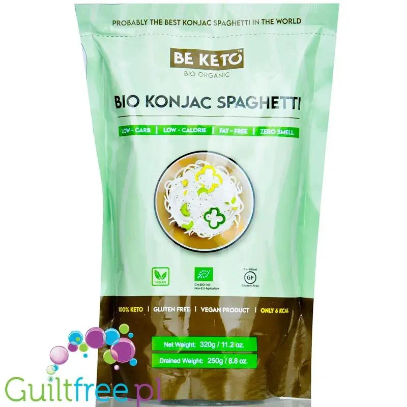BeKeto BIO Konjac Spaghetti - organiczny makaron shirataki