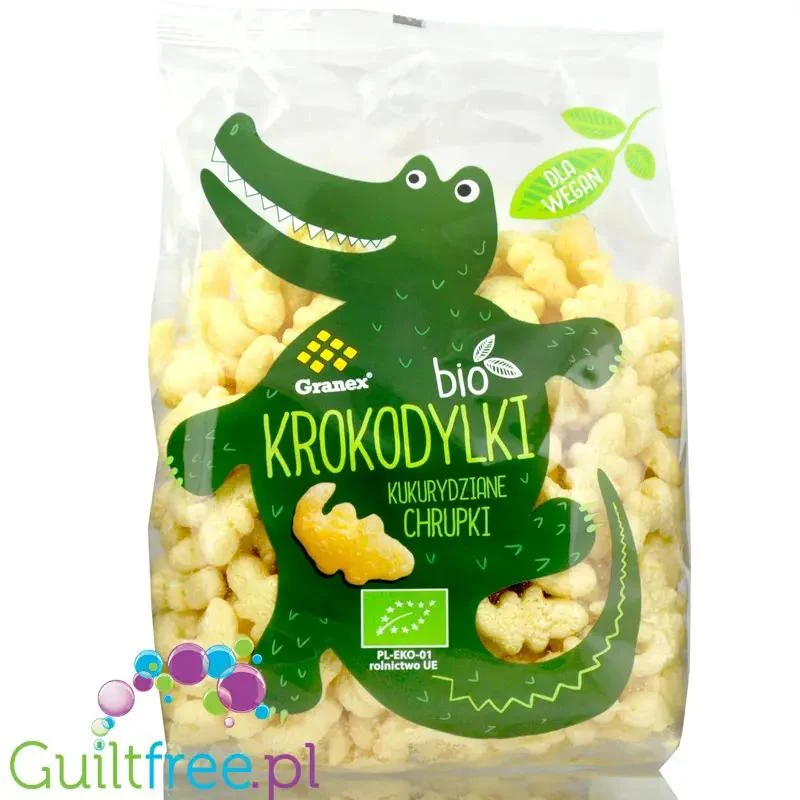 Granex BIO niskokaloryczne chrupki kukurydziane, Krokodylki