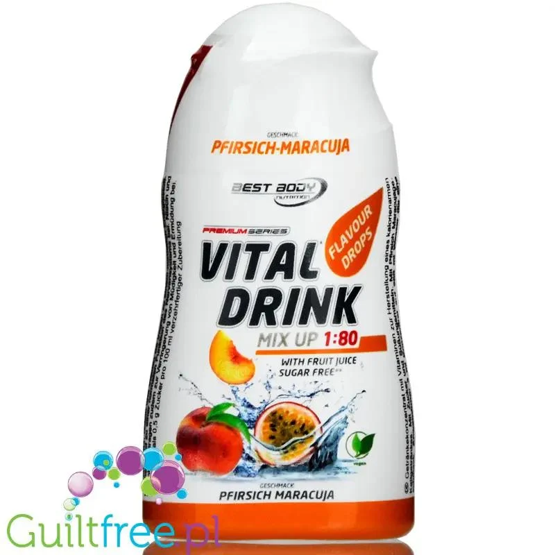 Vital Drink Brzoskwinia & Marakuja skoncentrowany smacker do wody z witaminami