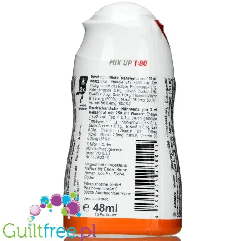 Vital Drink Brzoskwinia & Marakuja skoncentrowany smacker do wody z witaminami