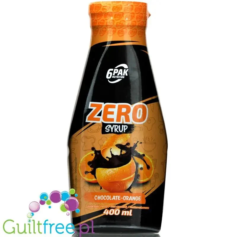 6Pak Zero Syrup Chocolate & Orange - sos czekoladowo-pomarańczowy