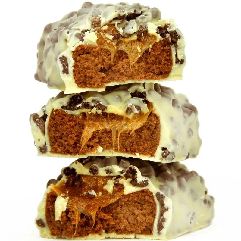 USN Trust Crunch Triple Chocolate - chrupiący baton białkowy z potrójnie czekoladowy z karmelem