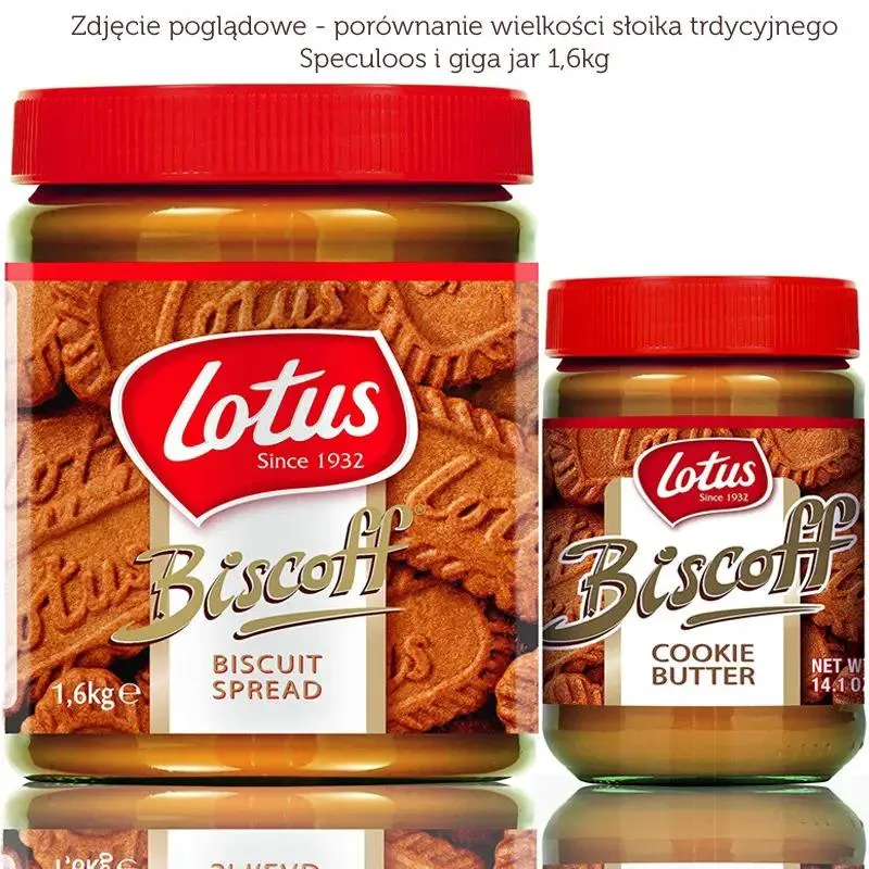 Lotus Biscoff Speculoos Smooth GIGA 1,6KG - krem herbatnikowy (CHEAT MEAL)
