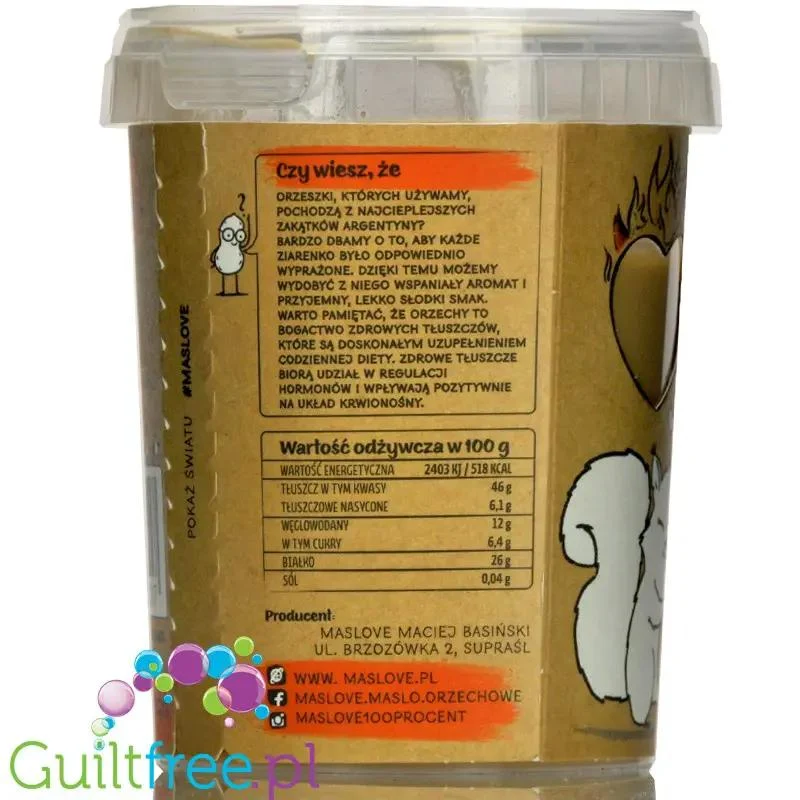 Maslove Masło Orzechowe Extra Mielone 400g