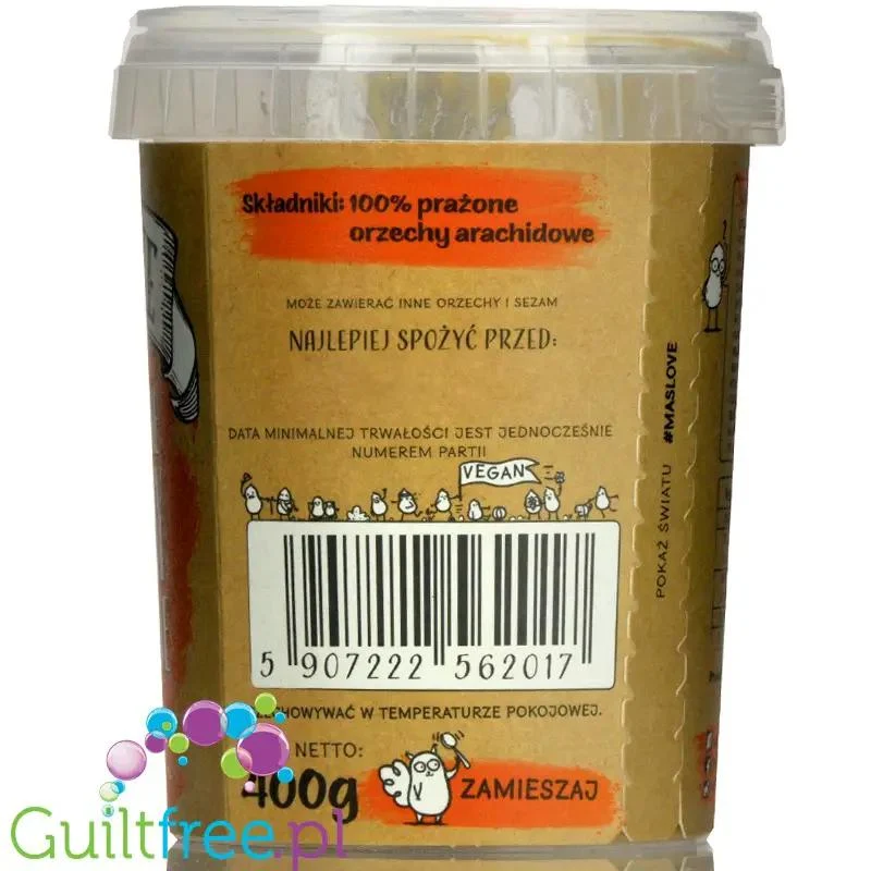 Maslove Masło Orzechowe Extra Mielone 400g
