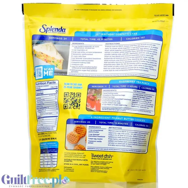 Splenda ® Granulated USA 275g - słodzik sypki w proszku, wersja USA
