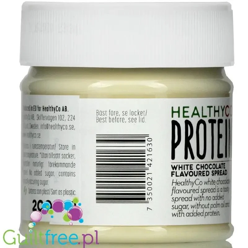 HealthyCo Proteinella White - krem Biała Czekolada, bez cukru i oleju palmowego