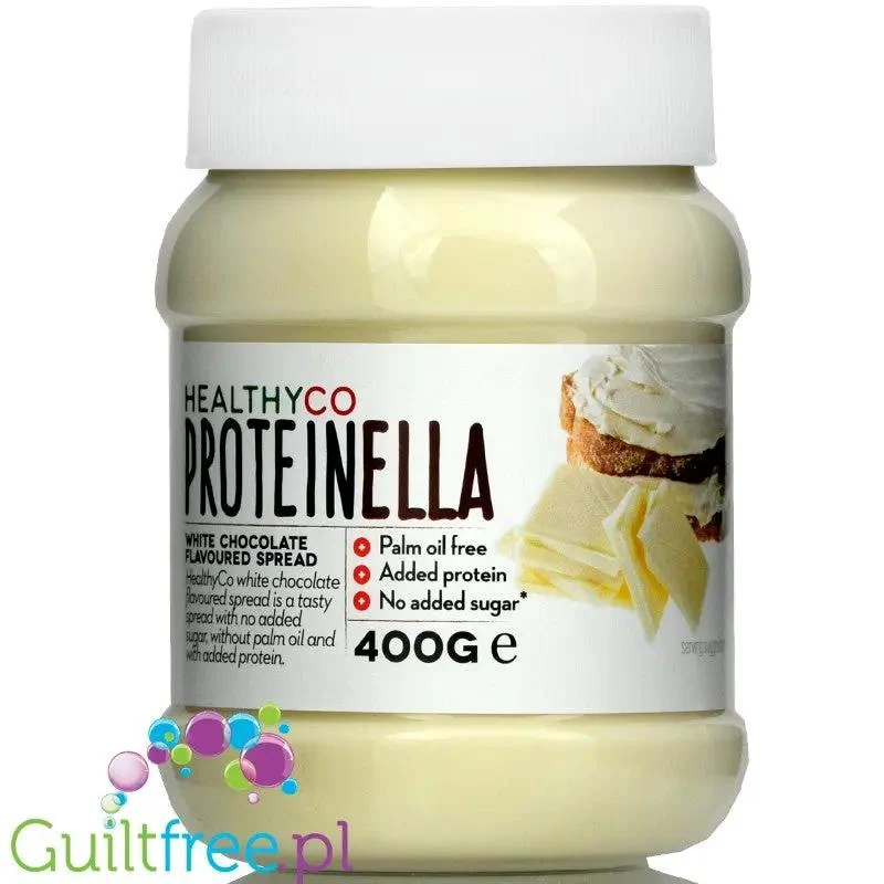 HealthyCo Proteinella White - krem Biała Czekolada, bez cukru i oleju palmowego