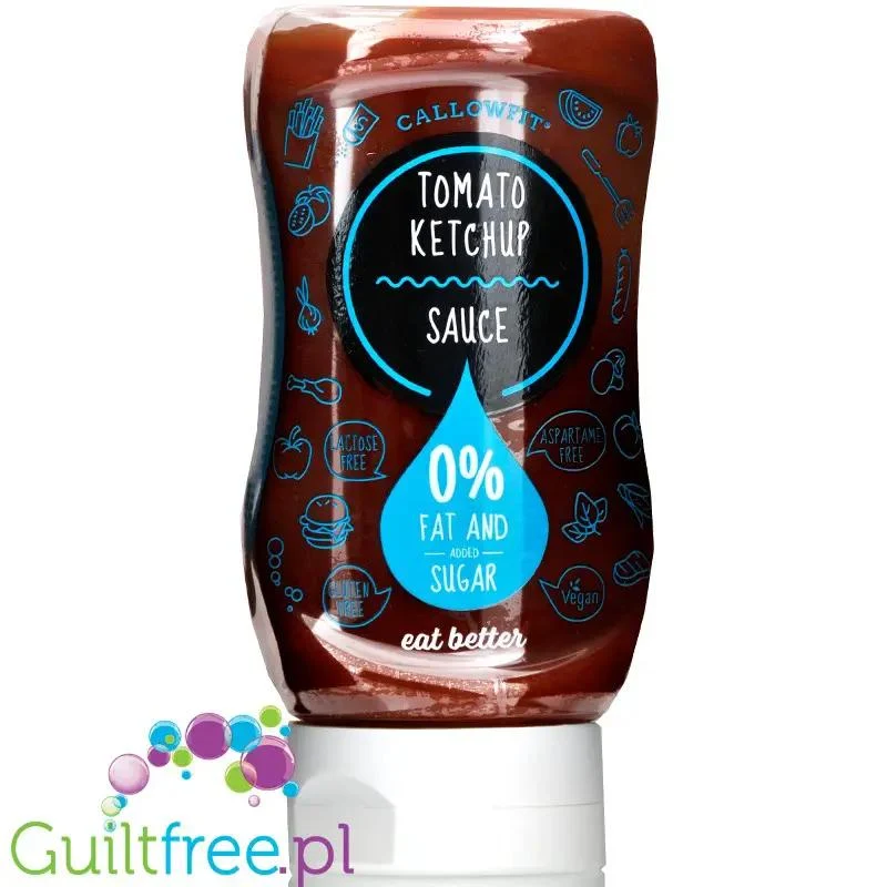 Callowfit Tomato Ketchup - niskokaloryczny pomidorowy sos bez tłuszczu