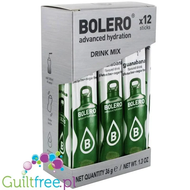 Bolero Sticks ze stewią, Guanabana, 12 saszetek na 6L