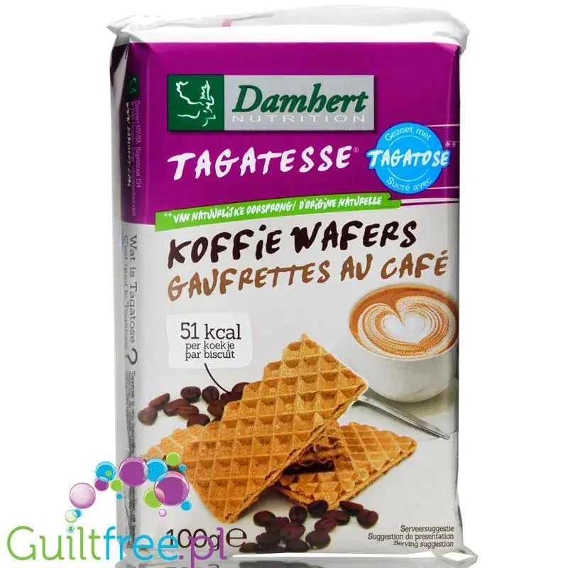 Tagatesse kawowe wafelki bez dodatku cukru z tagatozą