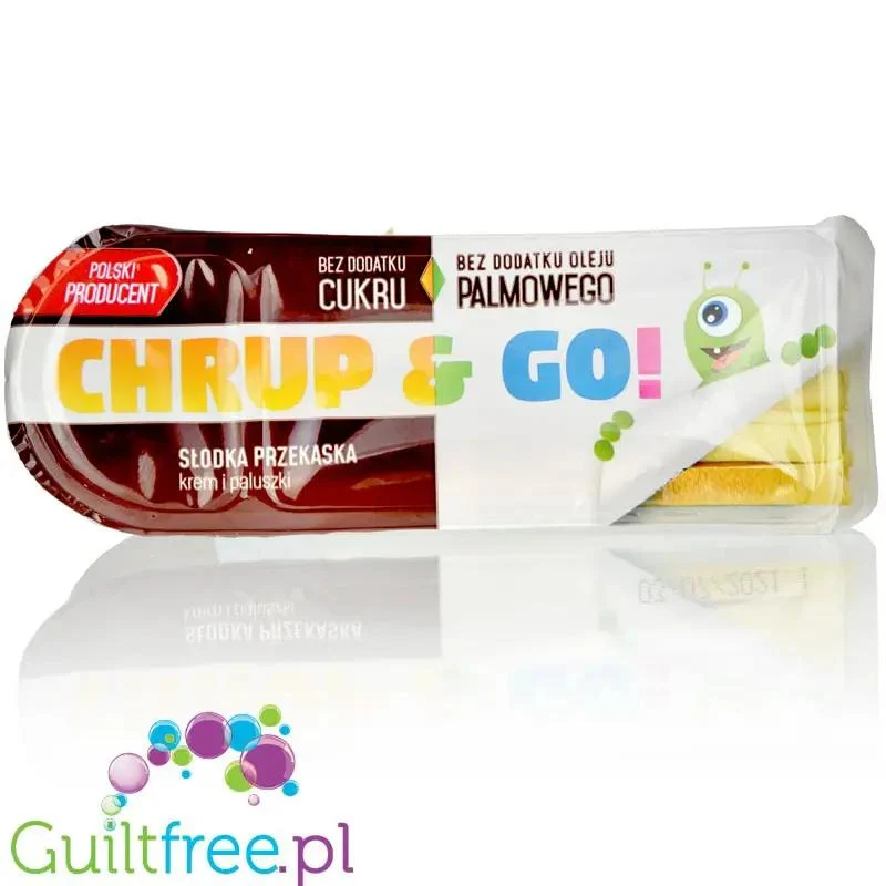 CD Chrup & Go Paluszki z kremem czekoladowo-orzechowym bez dodatku cukru