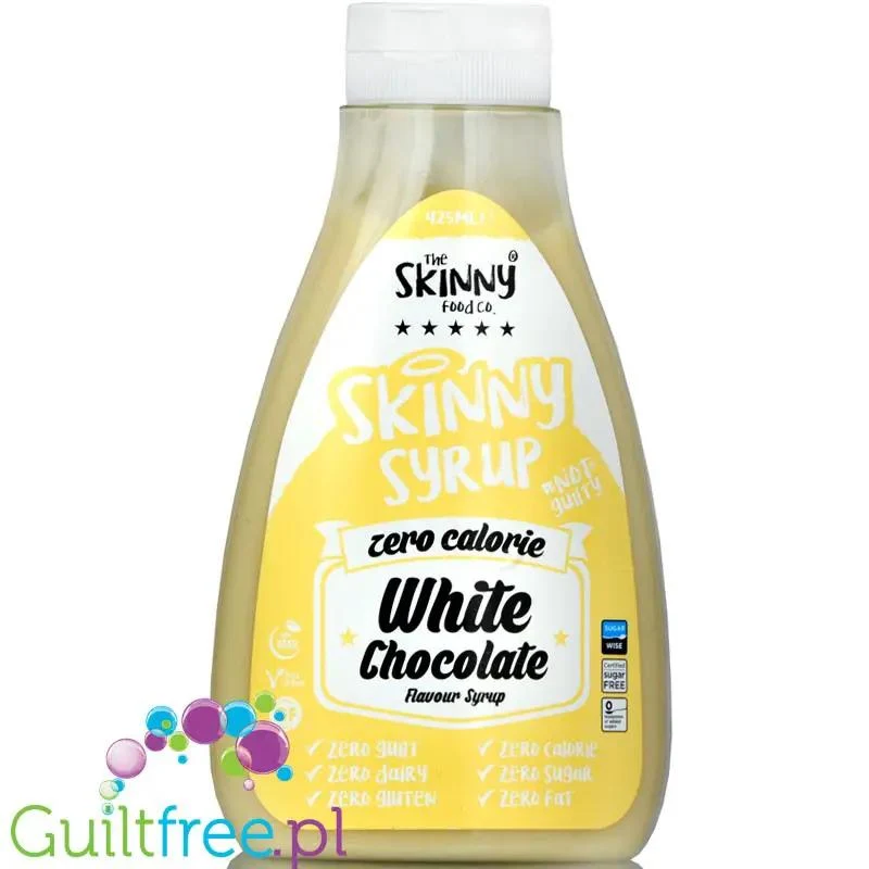 Skinny Food White Chocolate - najgęstszy syrop zero kalorii Biała Czekolada