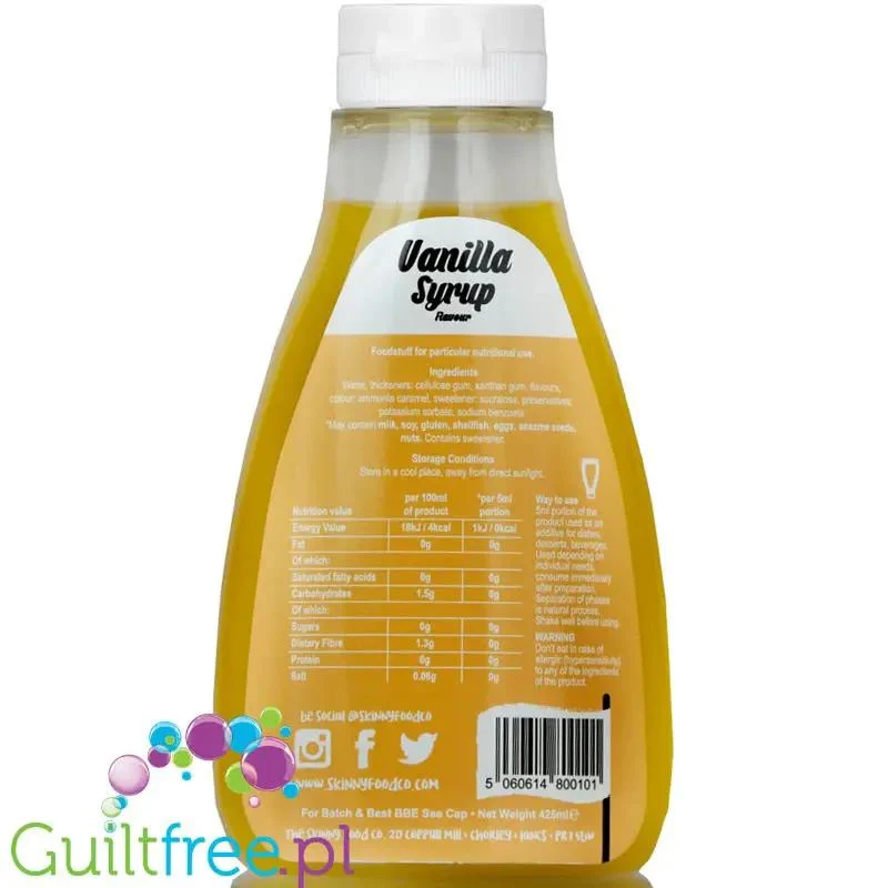 Skinny Food Vanilla - waniliowy syrop zero kalorii