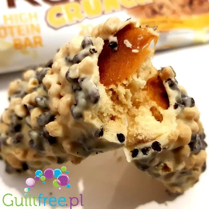 USN Trust Crunch White Chocolate Cookie Dough - chrupiący baton białkowy z masą karmelową (Biała Czekolada & Masa Ciasteczkowa)