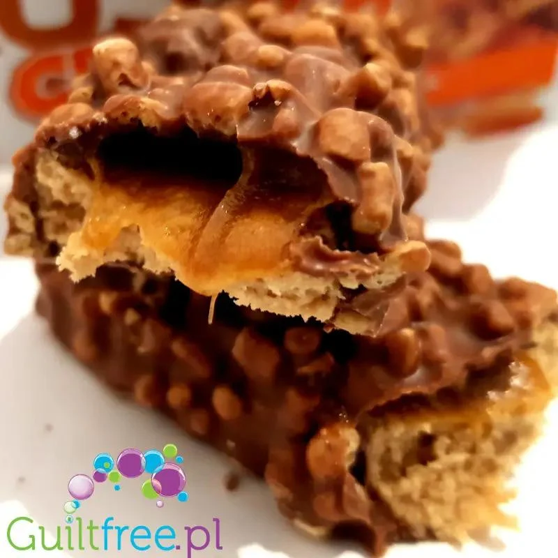 USN Trust Crunch Salted Caramel - chrupiący baton białkowy z masą karmelową (Solony Karmel & Orzechy Ziemne)