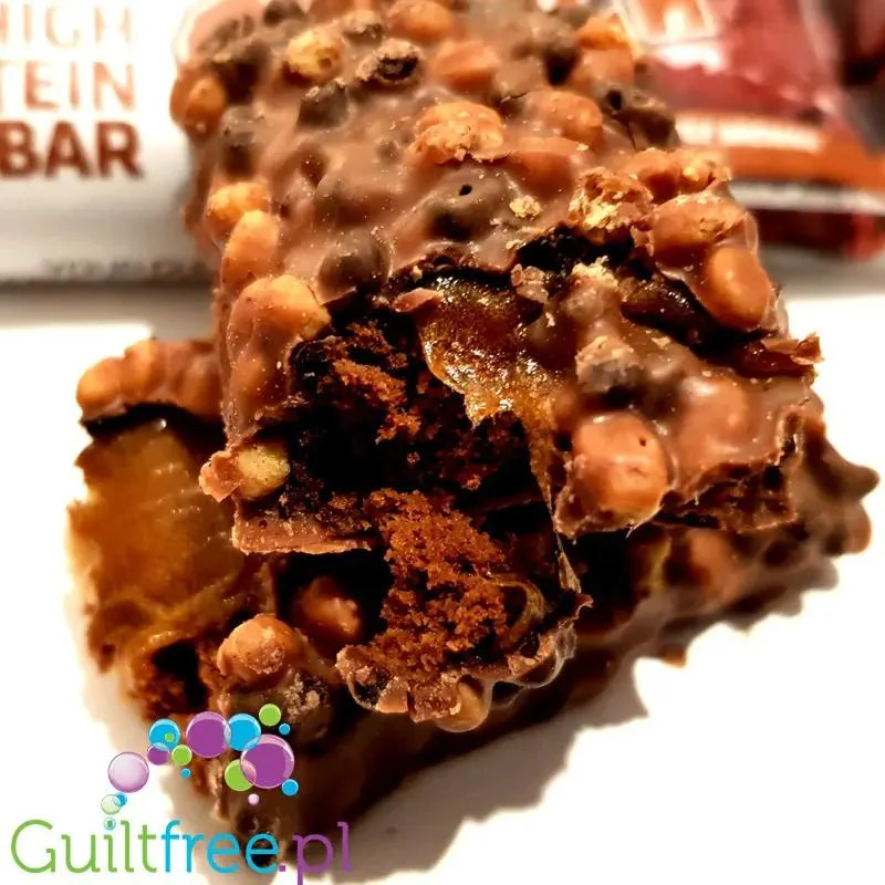 USN Trust Crunch Fudge Brownie - chrupiący baton białkowy z masą karmelową