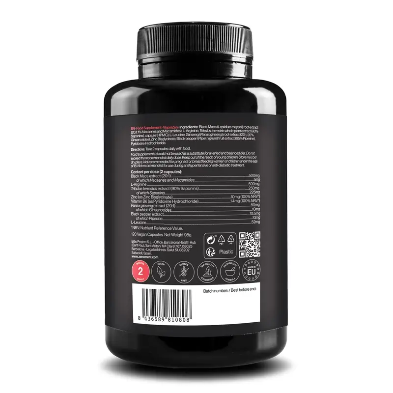 Zenement Vigorizen, 120 vegan capsules