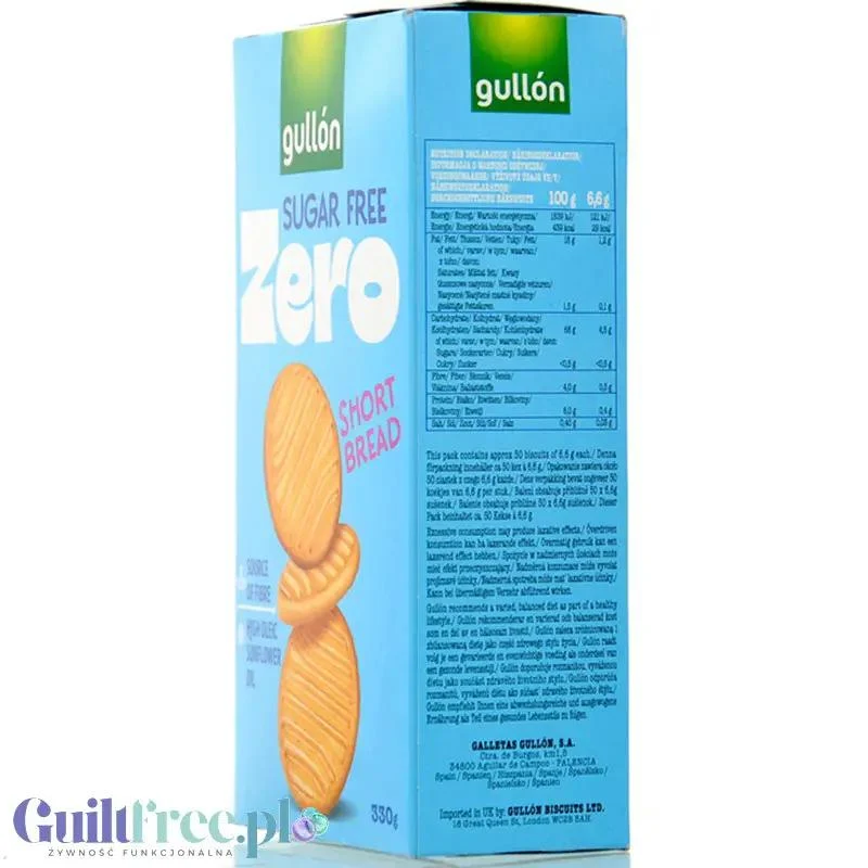 Gullón ZERO Shortbread - herbatniki maślane bez cukru