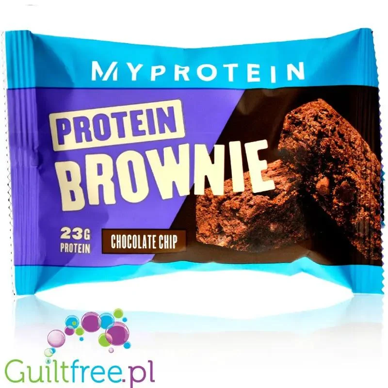 Myprotein Brownie Chocolate - brownie z kawałkami czekolady 23g białka, 75% mniej cukru