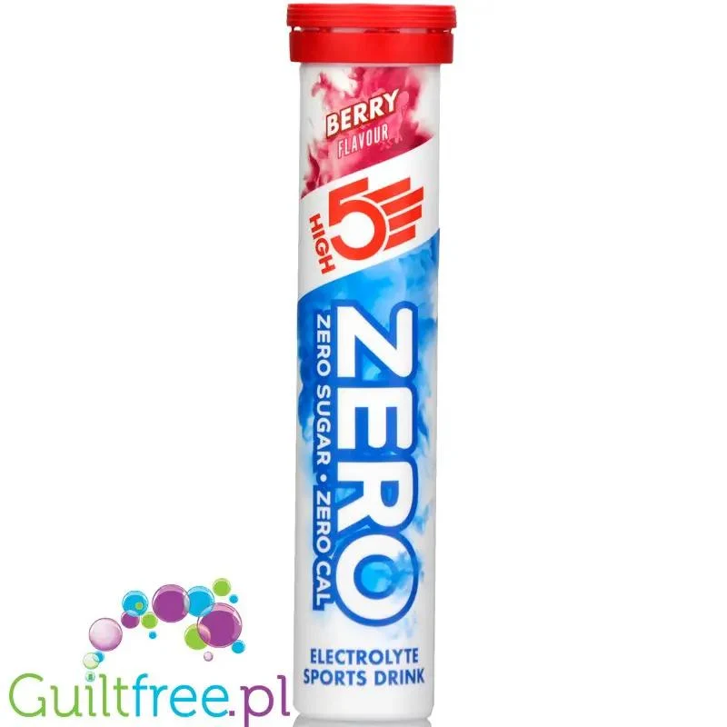 HIGH5 Zero Berry - elektrolity bez cukru w tabletkach, smak owoce leśne