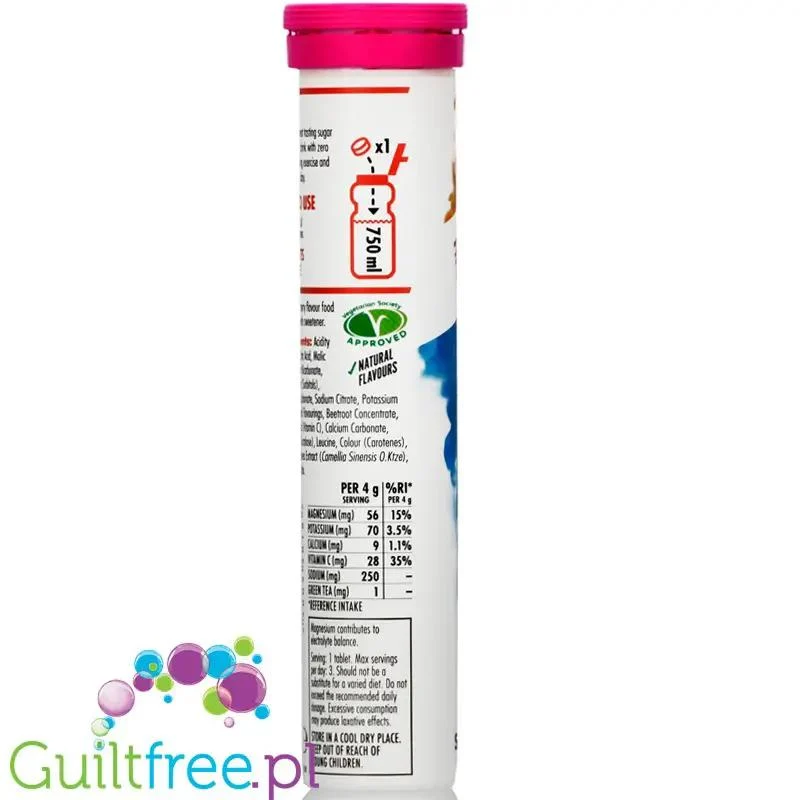 HIGH5 Zero Pink Grapefruit - elektrolity bez cukru w tabletkach, smak różowy grejfrut