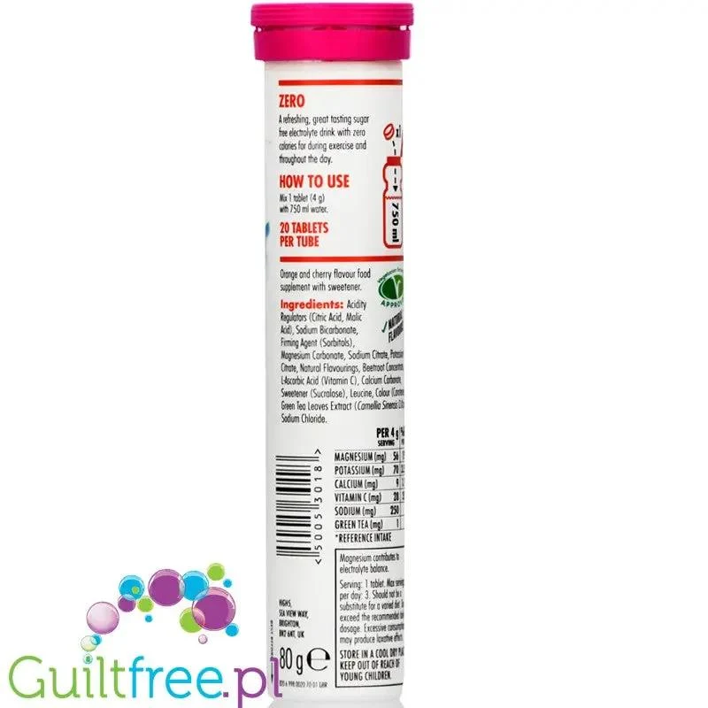 HIGH5 Zero Pink Grapefruit - elektrolity bez cukru w tabletkach, smak różowy grejfrut