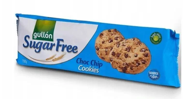 Gullón Choco Chip ZERO Ciastka bez cukru z kawałkami czekolady
