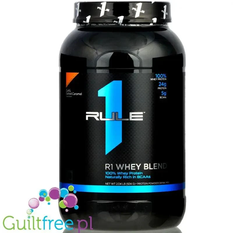 Rule1 R1 Whey Blend Salted Caramel 905g - odżywka białkowa z WPI, WPH i WPC