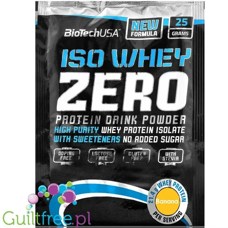 BioTech USA Iso Whey Zero, Banan, saszetka 25g