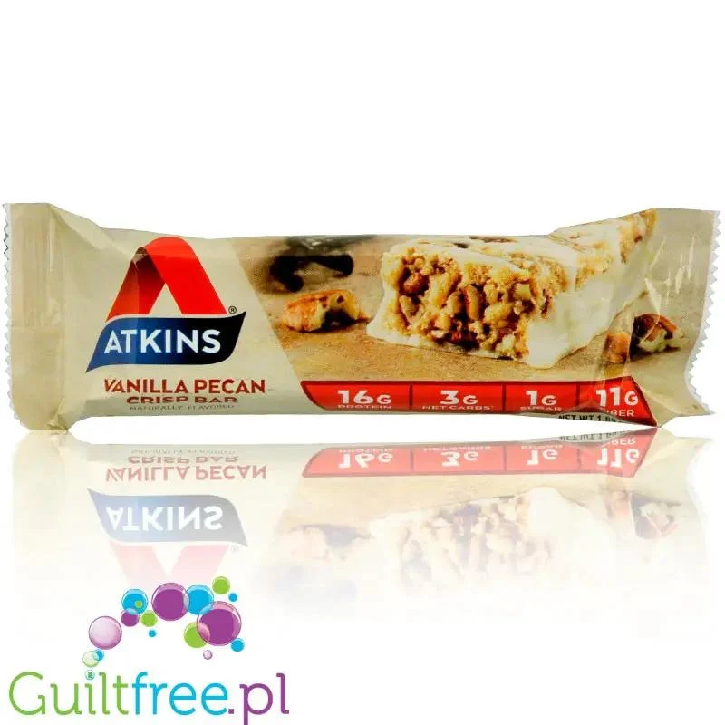Atkins Meal Vanilla Pecan Crisp Bar pudełko x 5 batonów