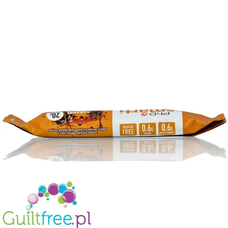 Phd Smart Caramel Crunch - baton proteinowy 0,6g cukru