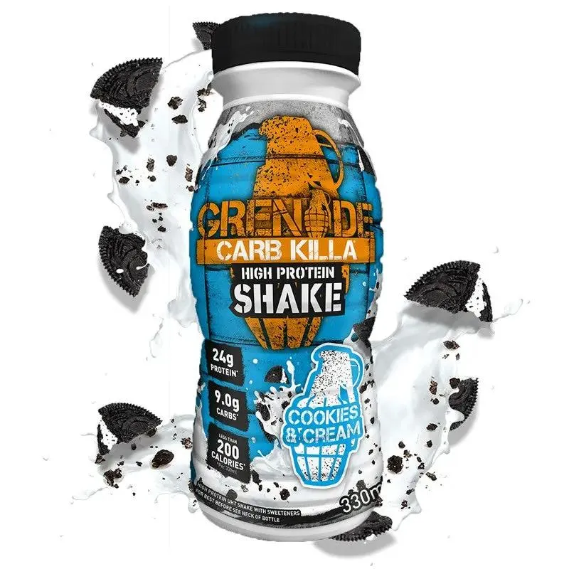 Grenade Carb Killa Cookies & Cream shake proteinowy 24g białka