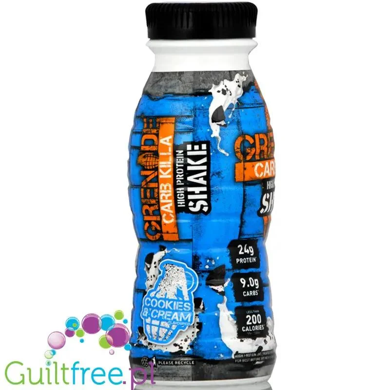 Grenade Carb Killa Cookies & Cream shake proteinowy 24g białka
