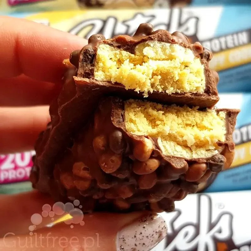 Chiefs Protein Bar Crispy Cookie - baton proteinowy, Ciasteczko & Mleczna Czekolada,20g białka & 200kcal