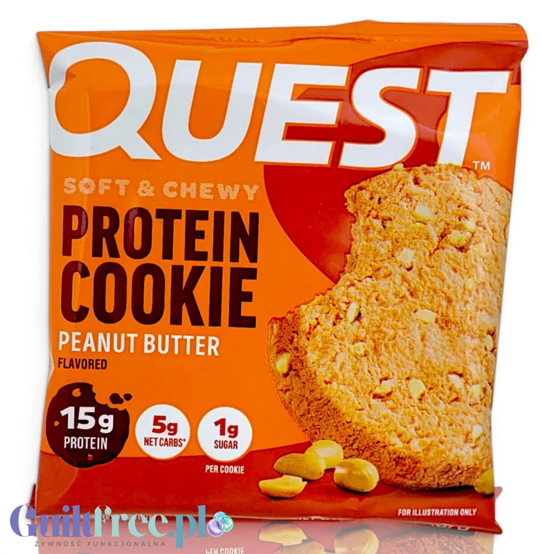 Quest Protein Cookie Peanut Butter - ciastko proteinowe z masłem orzechowym