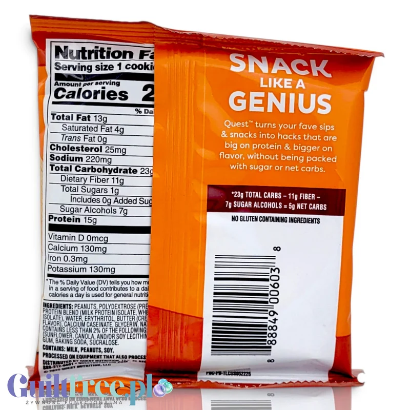 Quest Protein Cookie Peanut Butter - ciastko proteinowe z masłem orzechowym