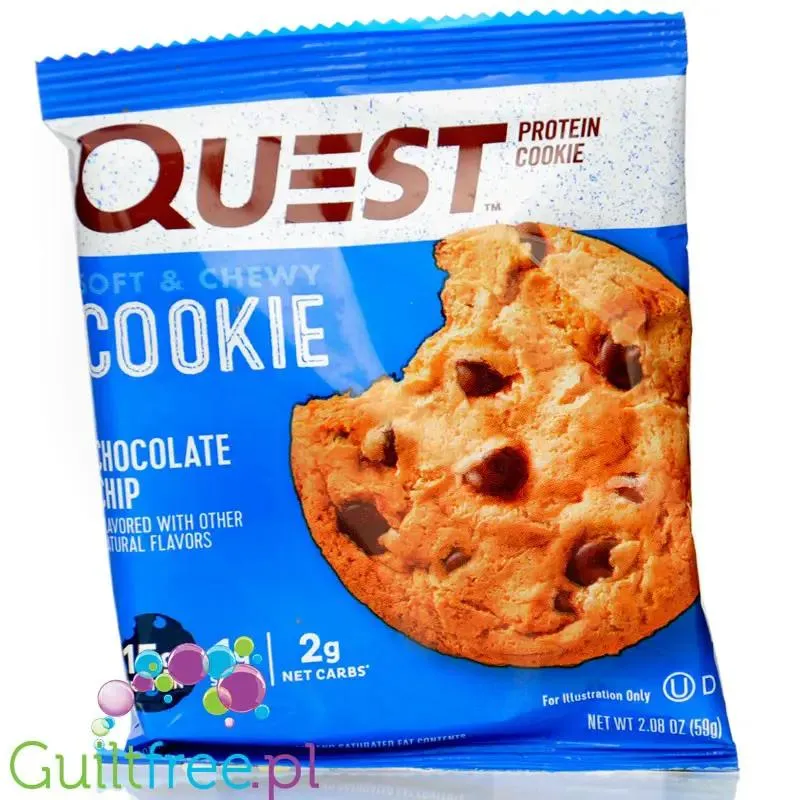 Quest Protein Cookie Chocolate Chip - ciastko proteinowe z kawałkami czekolady