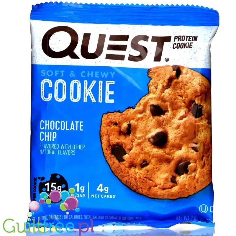Quest Protein Cookie Chocolate Chip - ciastko proteinowe z kawałkami czekolady