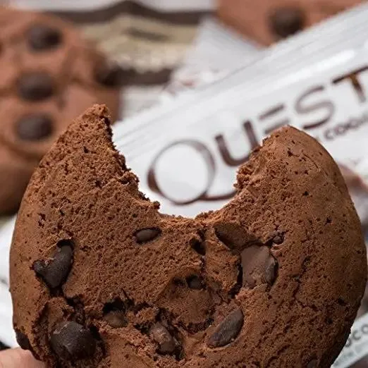 Quest Protein Cookie Double Chocolate Chip - czekoladowe ciastko białkowe z kawałkami czekolady