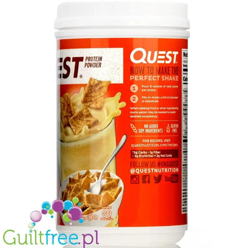 Quest Protein Powder Cinnamon Crunch odżywka białkowa