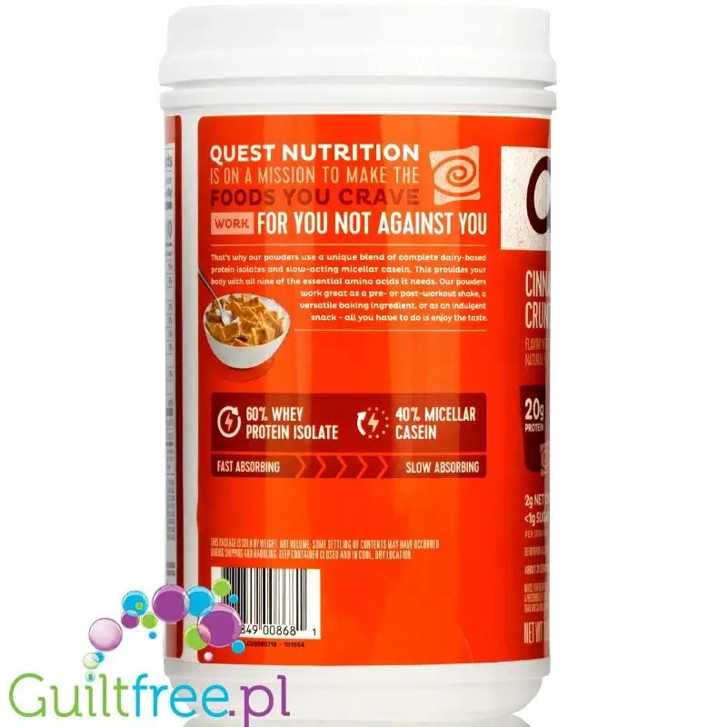 Quest Protein Powder Cinnamon Crunch odżywka białkowa