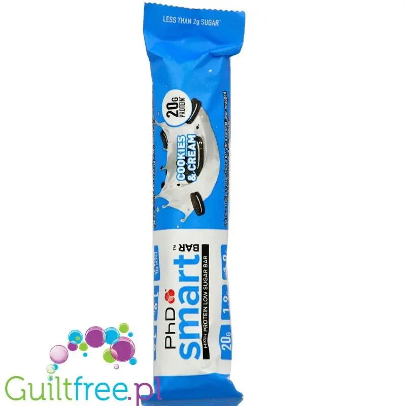 Phd Smart Cookies & Cream baton proteinowy 20g białka
