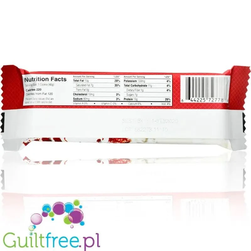 Power Crunch Red Velvet wafelek proteinowy z kremem