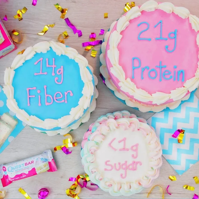 Quest Bar Birthday Cake baton proteinowy 21g białka