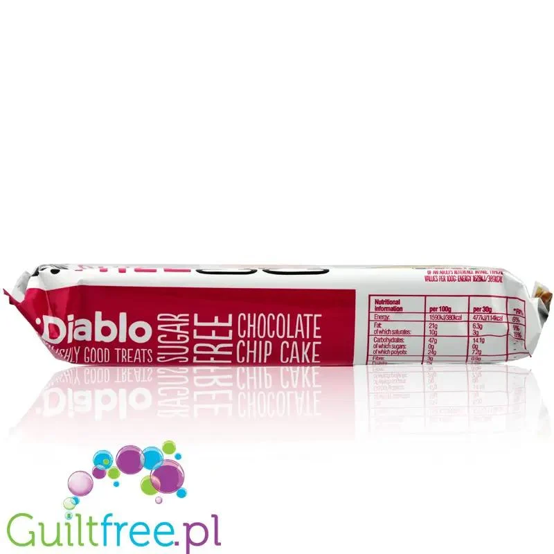 Diablo ciasto bez cukru z kawałkami czekolady