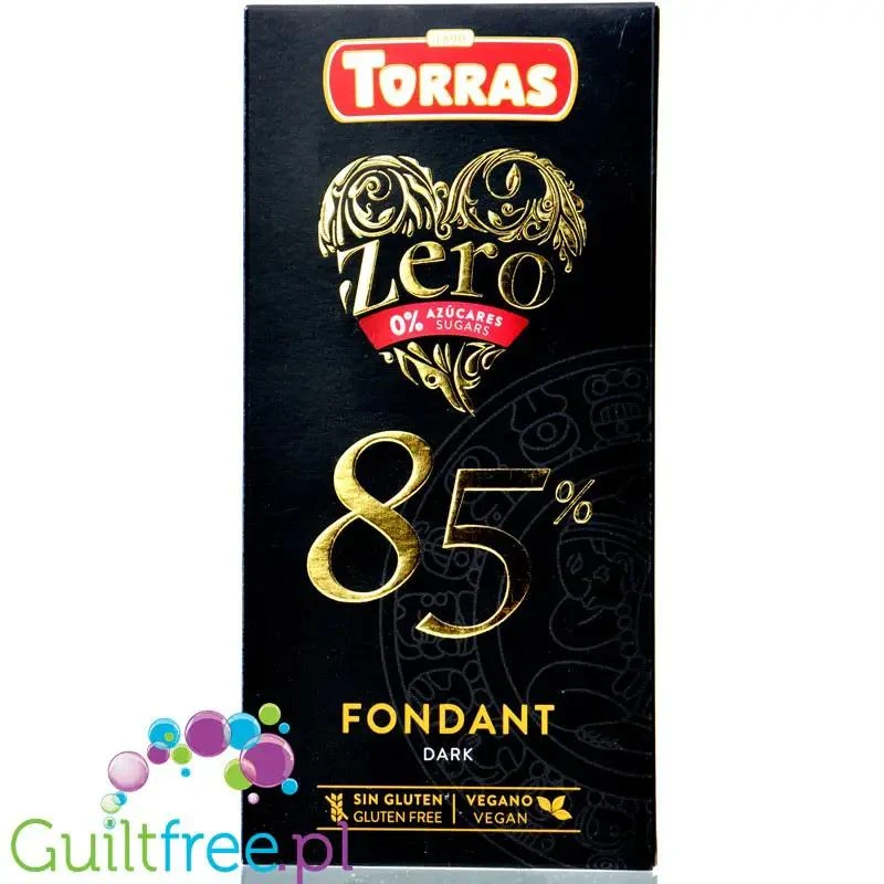 Torras Zero Dark Fondant - Ciemna Czekolada bez cukru 85% kakao