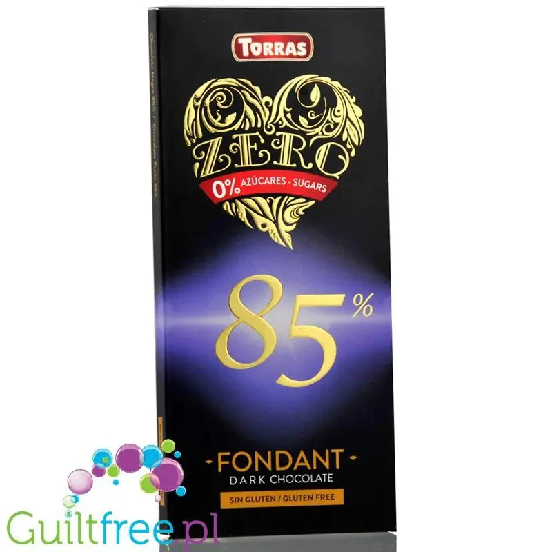 Torras Zero Dark Fondant - Ciemna Czekolada bez cukru 85% kakao